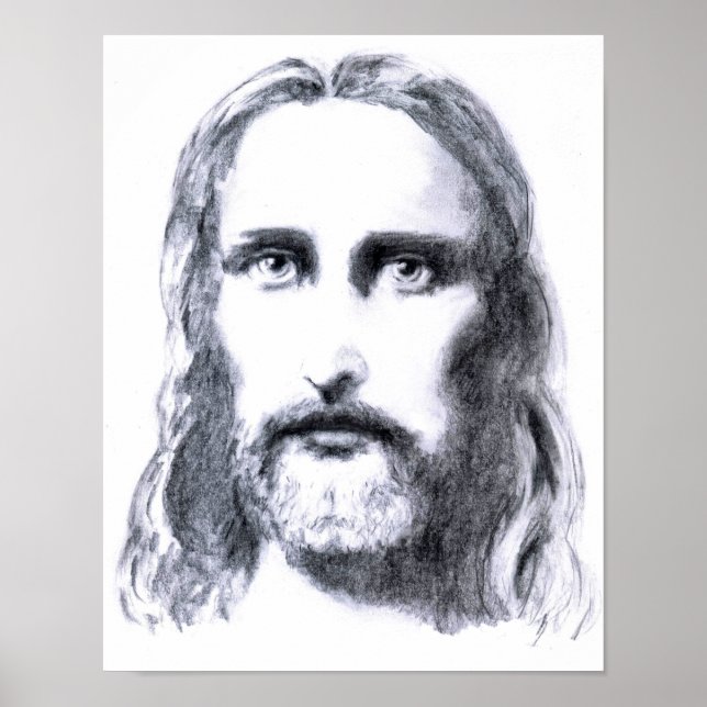 Jesus Kristus Teckning Art Skriv ut Poster (Framsidan)
