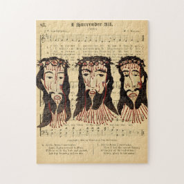 Jesus Kristus Thorn Krona folkkonstmålning Pussel