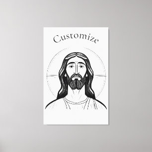 Jesus Kristus Thunder_Cove Canvastryck