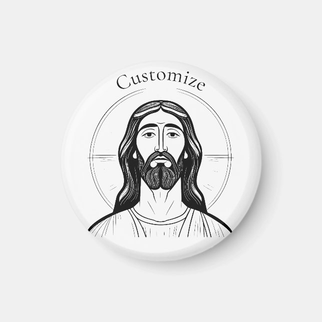 Jesus Kristus Thunder_Cove Magnet (Framsidan)