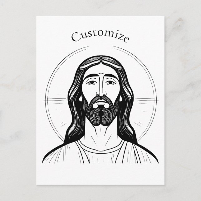 Jesus Kristus Thunder_Cove Vykort (Framsida)