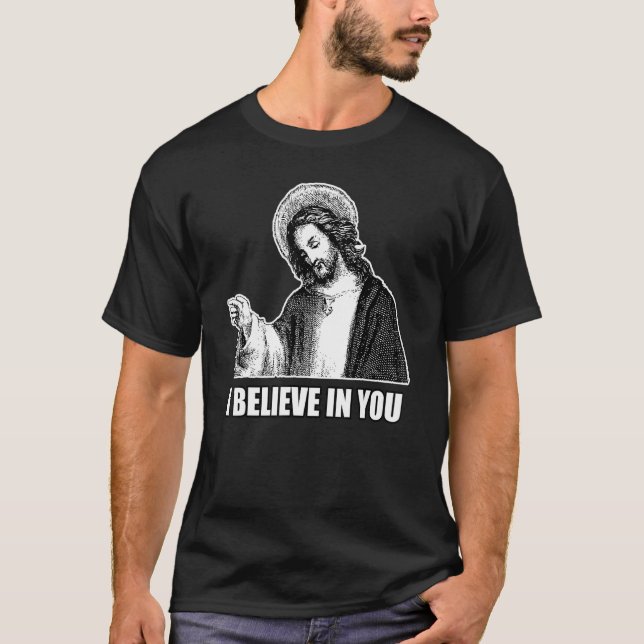 Jesus Kristus Tro i dig T Shirt (Framsida)