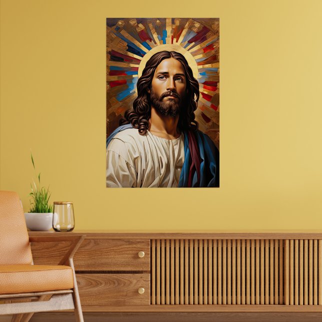 Jesus Kristus - Troens ljus Poster (Vardagsrum 2)