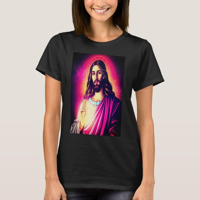 Jesus Kristus Tshirt T Shirt (Framsida)
