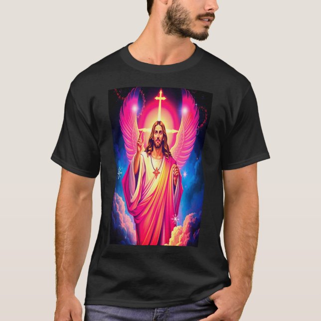 Jesus Kristus Tshirt T Shirt (Framsida)