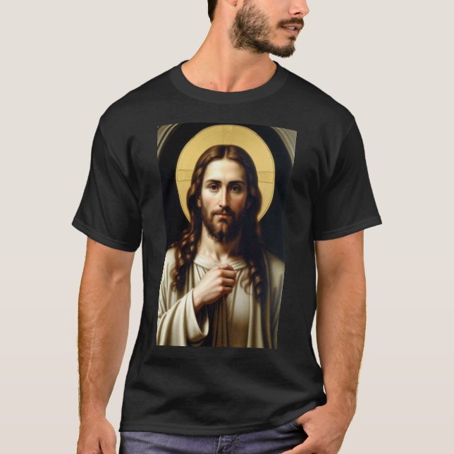 Jesus Kristus tshirt T Shirt (Framsida)