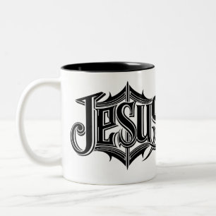 Jesus Kristus Två-Tonad Mugg