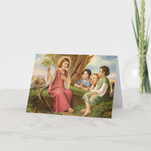 Jesus Kristus Undervisar Barn, Gammal Religion Kort