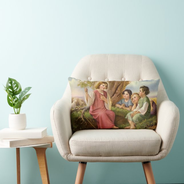 Jesus Kristus Undervisar Barn, Gammal Religion Lumbarkudde (Stol)