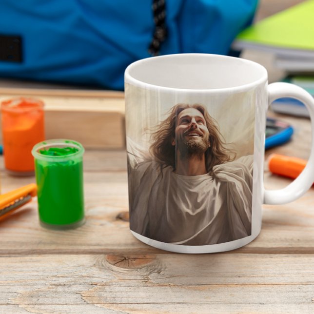 Jesus Kristus universell Kärlek 7 Kaffemugg (Jesus Christ Universal Love 7 Mug
)