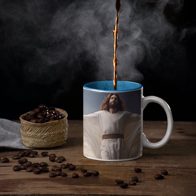 Jesus Kristus universell Kärlek 8 Kaffemugg (Jesus Christ Universal Love 8 Coffee Mug
)