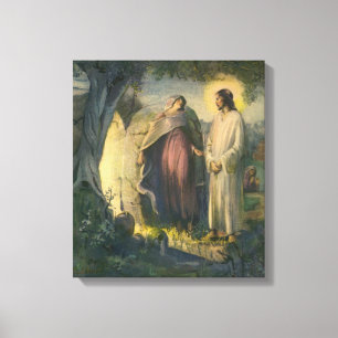 Jesus Kristus uppstånden vid graven av ML Greer Canvastryck