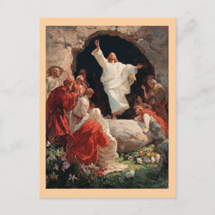 Jesus Kristus uppstiger från graven, Vykort