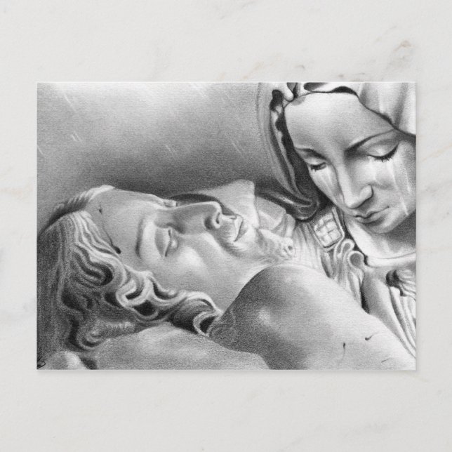 Jesus Kristus Virgin Mary Postcard Vykort (Framsida)