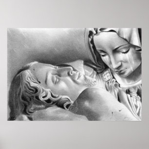 Jesus Kristus Virgin Mary Poster
