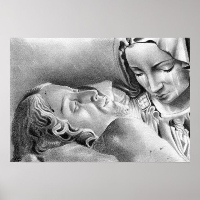 Jesus Kristus Virgin Mary Poster (Framsidan)