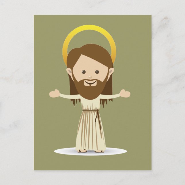 Jesus Kristus vycard Vykort (Framsida)