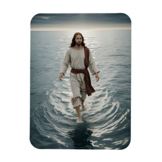 Jesus Kristus Walks på Vatten Magnet