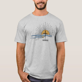 Jesus Kristus Watercolor Sunrise Kor Christian T Shirt