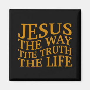 Jesus Kristus Way-Sanning Christian Småbarn Gud Br Magnet