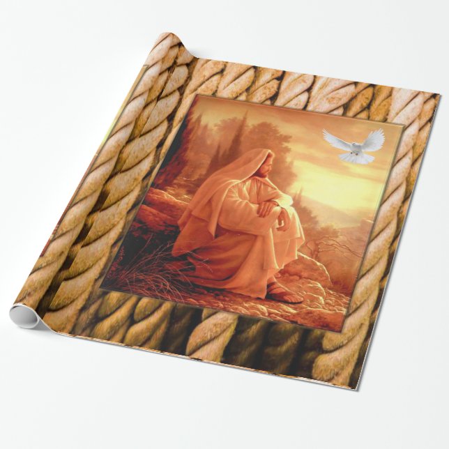Jesus Kristus Wrapping papper Presentpapper (Utrullad)