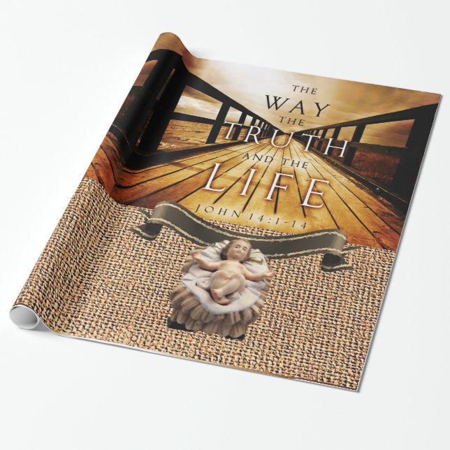 Jesus Kristus Wrapping papper Presentpapper (Utrullad)
