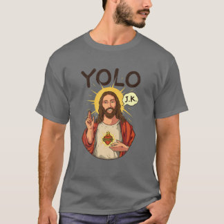 Jesus Kristus YOLO JK Meme Funny Christian Påsk T Shirt