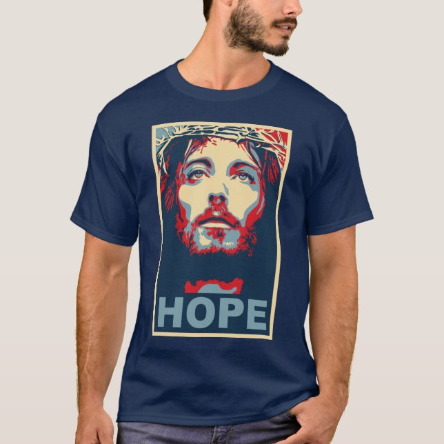 Jesus Kristushopp T Shirt (Framsida)
