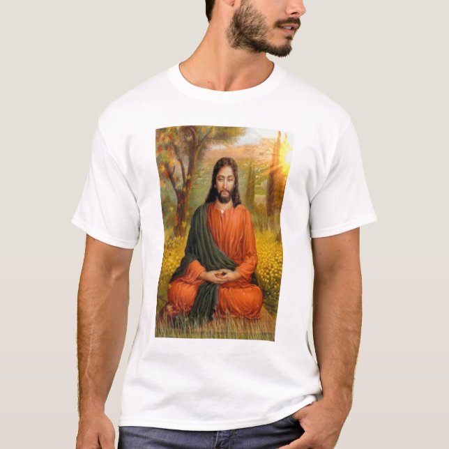 Jesus Kristusmeditation T-shirt (Framsida)