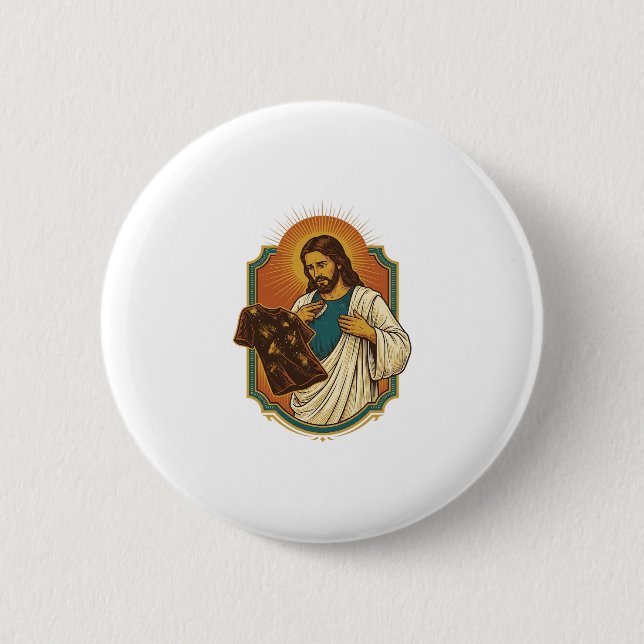 Jesus krita täckta svarta gymkläder röra träning knapp (Framsida)