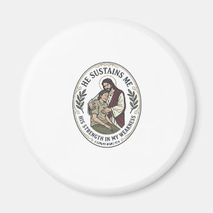 Jesus Kronisk Sjukdom Uppmuntran T-Shirt Inspirera Magnet