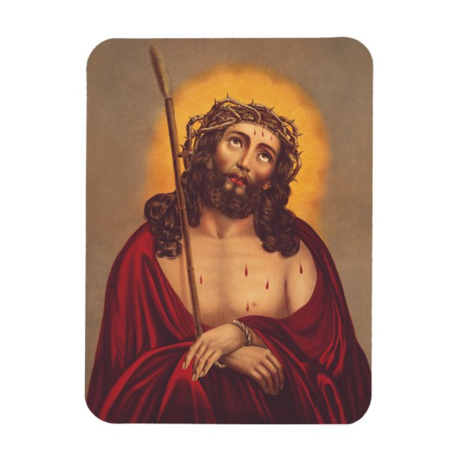 Jesus kröns med en törnekrona magnet (Vertikal)