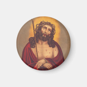 Jesus kröns med en törnekrona magnet
