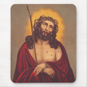 Jesus kröns med en törnekrona musmatta
