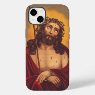 Jesus krönt med törnen sorgsen konst