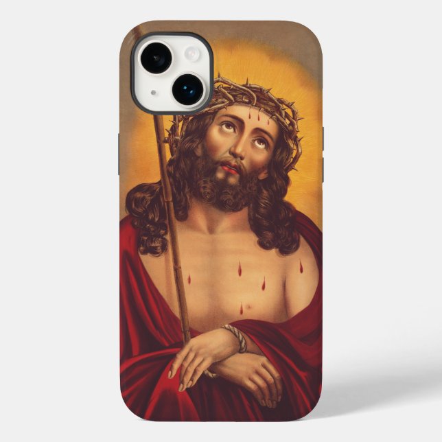 Jesus krönt med törnen sorgsen konst (Baksida)
