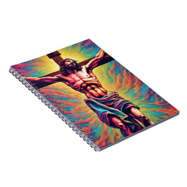 Jesus krossad bärbar dator anteckningsbok (Högra Sidan)