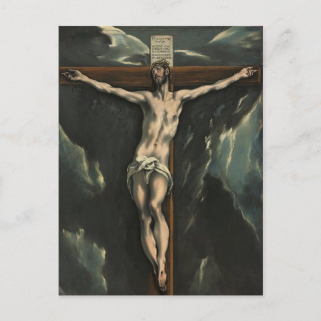 Jesus krucixion vykort (Framsida)