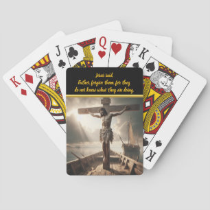 Jesus kryssad över Serene Vatten i väntan Casinokort