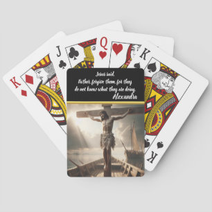 Jesus kryssad över Serene Vatten i väntan Casinokort