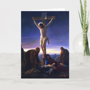 Jesus kryssning. Fine Art Påsk Card Helgkort