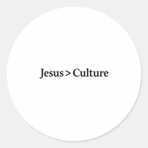 Jesus > Kultur Tee - djärv Faith. Enkel sanning. Runt Klistermärke