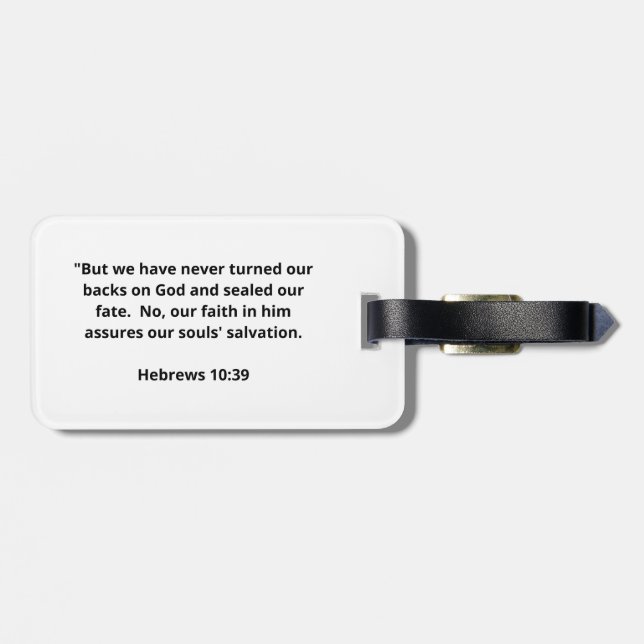 Jesus > Kulturresagemärke. Bagagebricka (Baksida Vågrät)