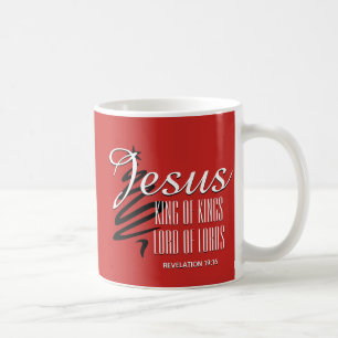 JESUS KUNG AV KUNG Julskript Kaffemugg