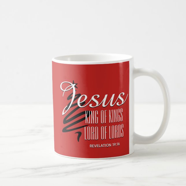 JESUS KUNG AV KUNG Julskript Kaffemugg (Höger)