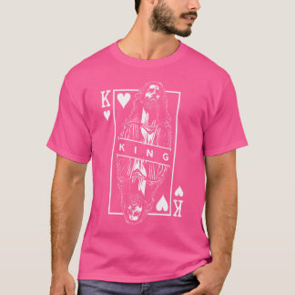 Jesus Kung i Hearts tro på Kristus Christian Pla T Shirt