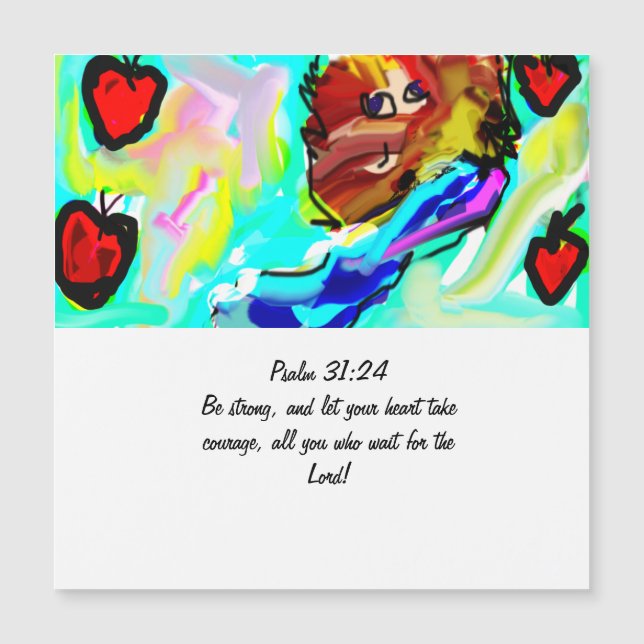 Jesus kung i hjärtbilsmagnet (Framsida)