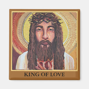 Jesus Kung i Kärlek Magnet
