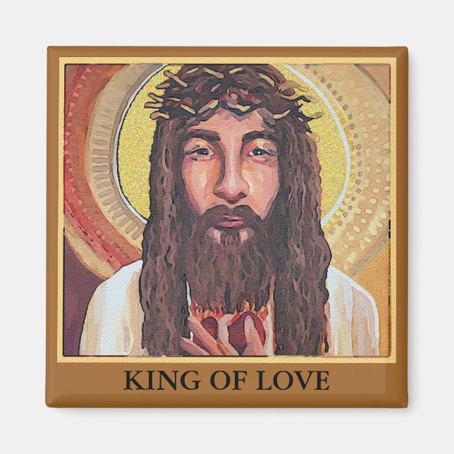 Jesus Kung i Kärlek Magnet (Framsidan)
