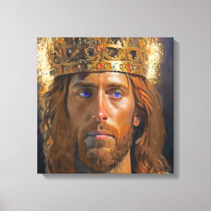Jesus Kung i Kung Canvas